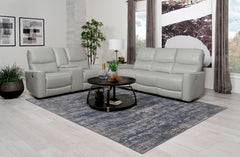 Greenfield 2-piece Power Reclining Sofa Set Ivory - MyWaynesHome #