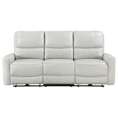 Greenfield Upholstered Power Reclining Sofa Ivory - MyWaynesHome #