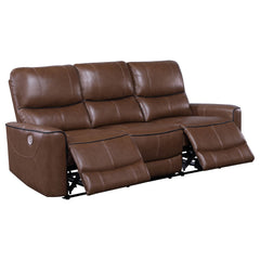 Greenfield 3-piece Power Reclining Sofa Set Saddle Brown - MyWaynesHome #