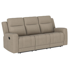 Brentwood 2-piece Upholstered Reclining Sofa Set Taupe - MyWaynesHome #