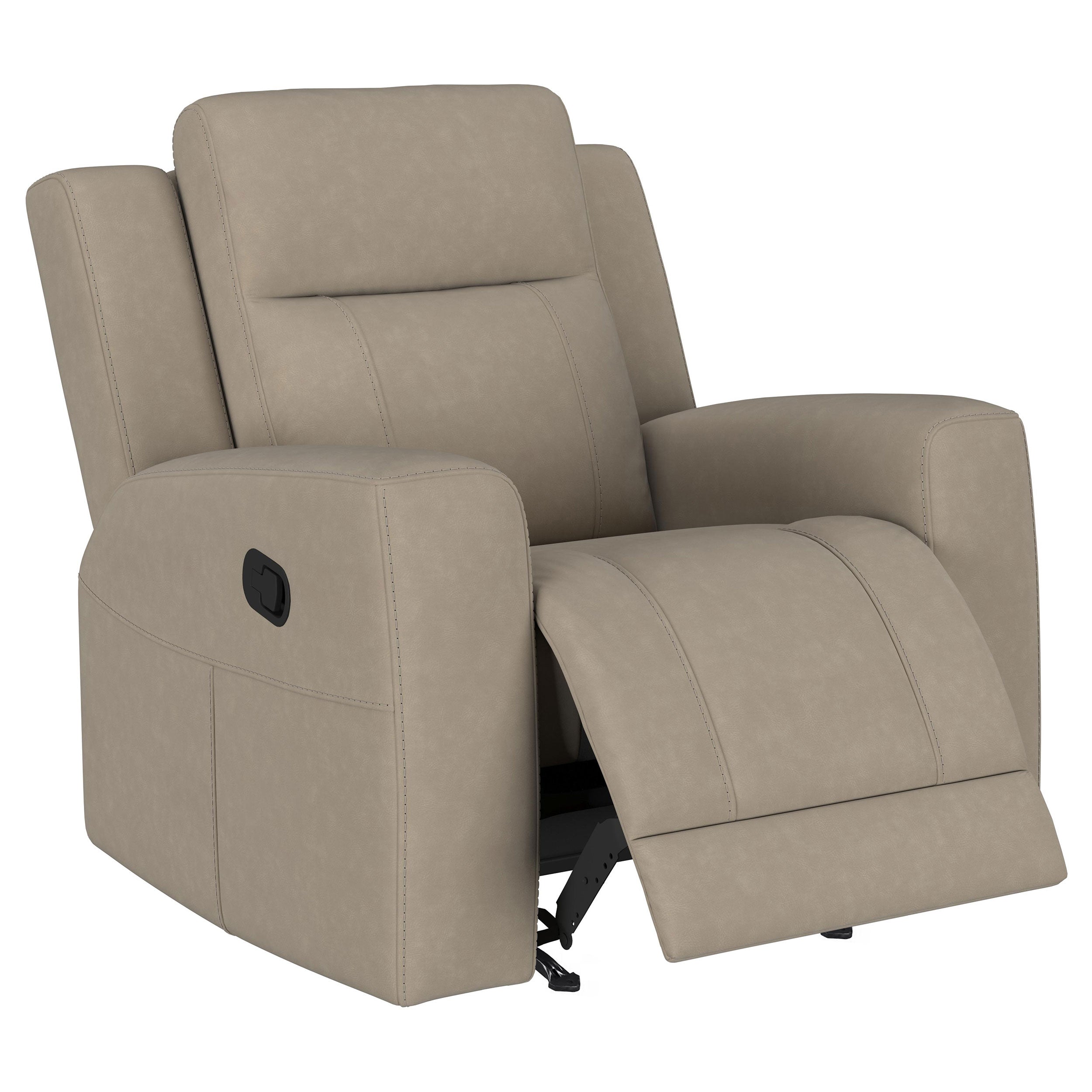 Brentwood Upholstered Recliner Chair Taupe - MyWaynesHome #