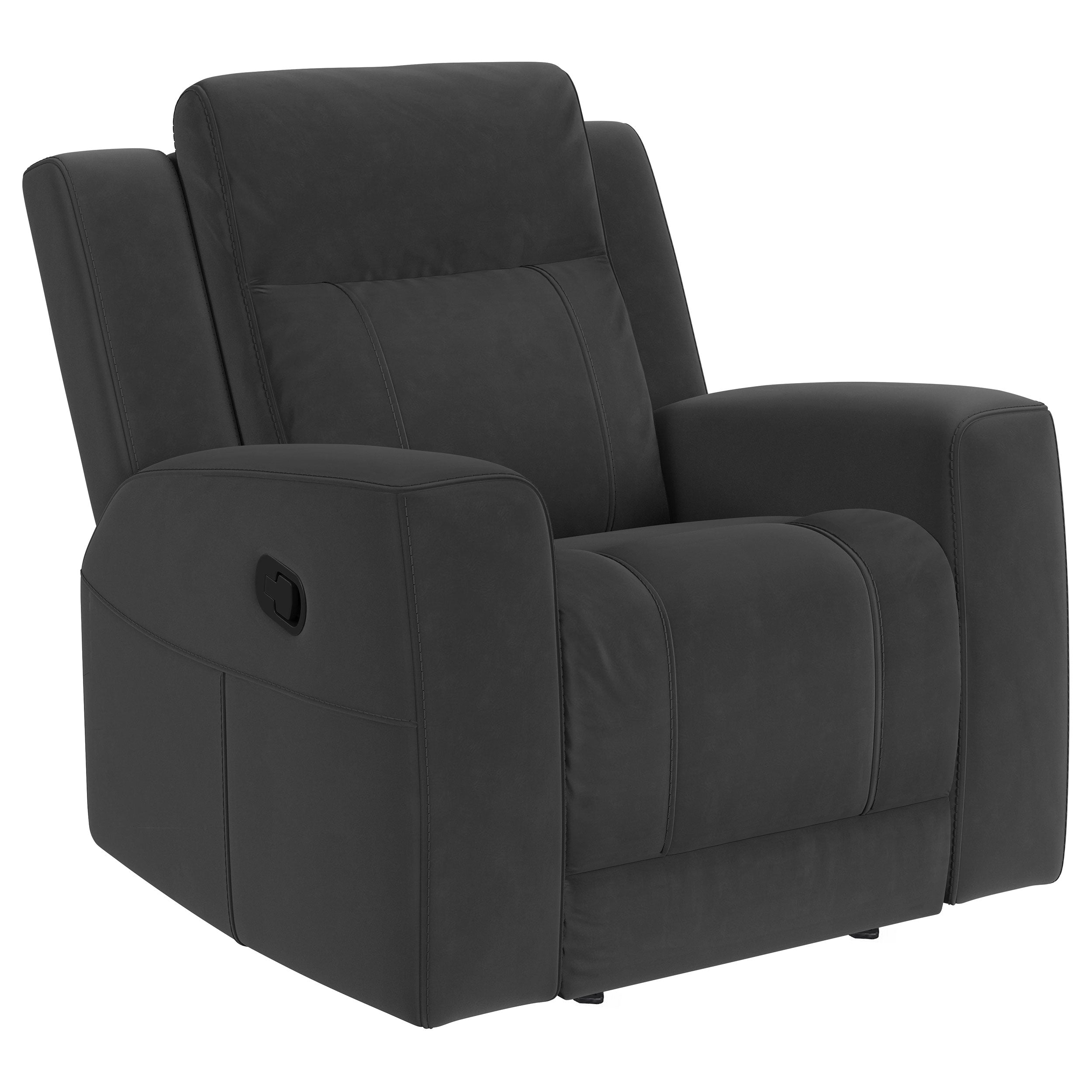 Brentwood Upholstered Recliner Chair Dark Charcoal - MyWaynesHome #