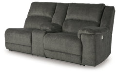 Keensburg Right-Arm Facing Power Reclining Loveseat with Console - MyWaynesHome #