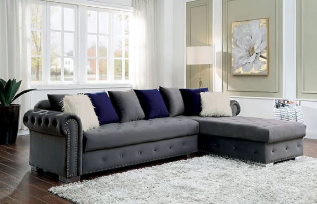 Wilmington Sectional - Gray - MyWaynesHome #