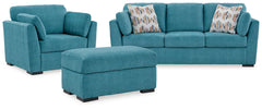 Keerwick Queen Sofa Sleeper, Loveseat and Ottoman