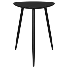Odessa Triangular Solid Wood End Table Black - MyWaynesHome #
