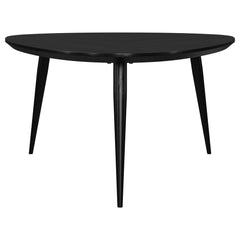 Odessa Triangular Solid Wood Coffee Table Black - MyWaynesHome #