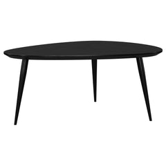 Odessa Triangular Solid Wood Coffee Table Black - MyWaynesHome #