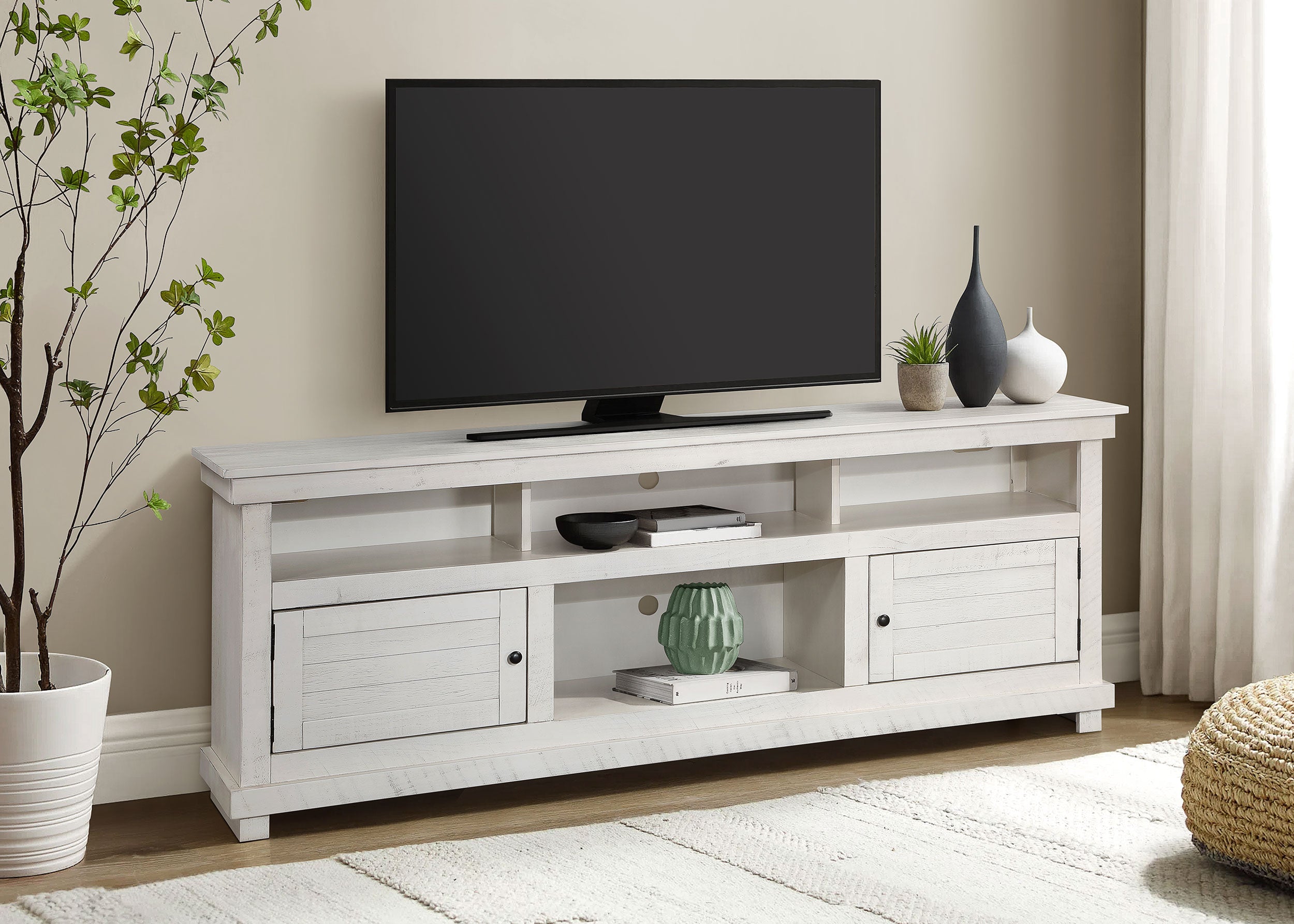 Payne 70-inch Tv Stand Media Console White - MyWaynesHome #