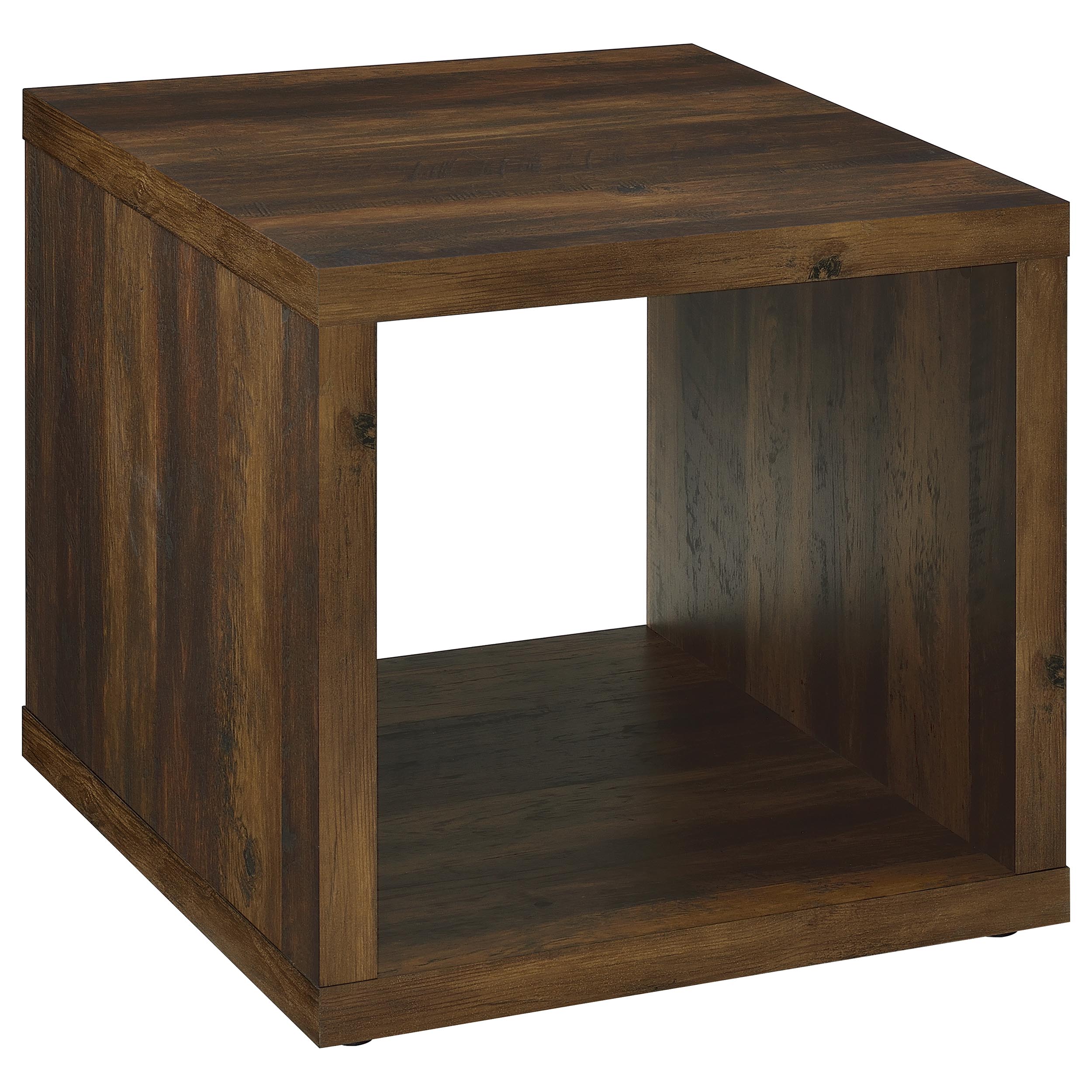Frisco Square Engineered Wood Side End Table Dark Pine - MyWaynesHome #