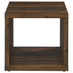 Frisco Square Engineered Wood Side End Table Dark Pine - MyWaynesHome #