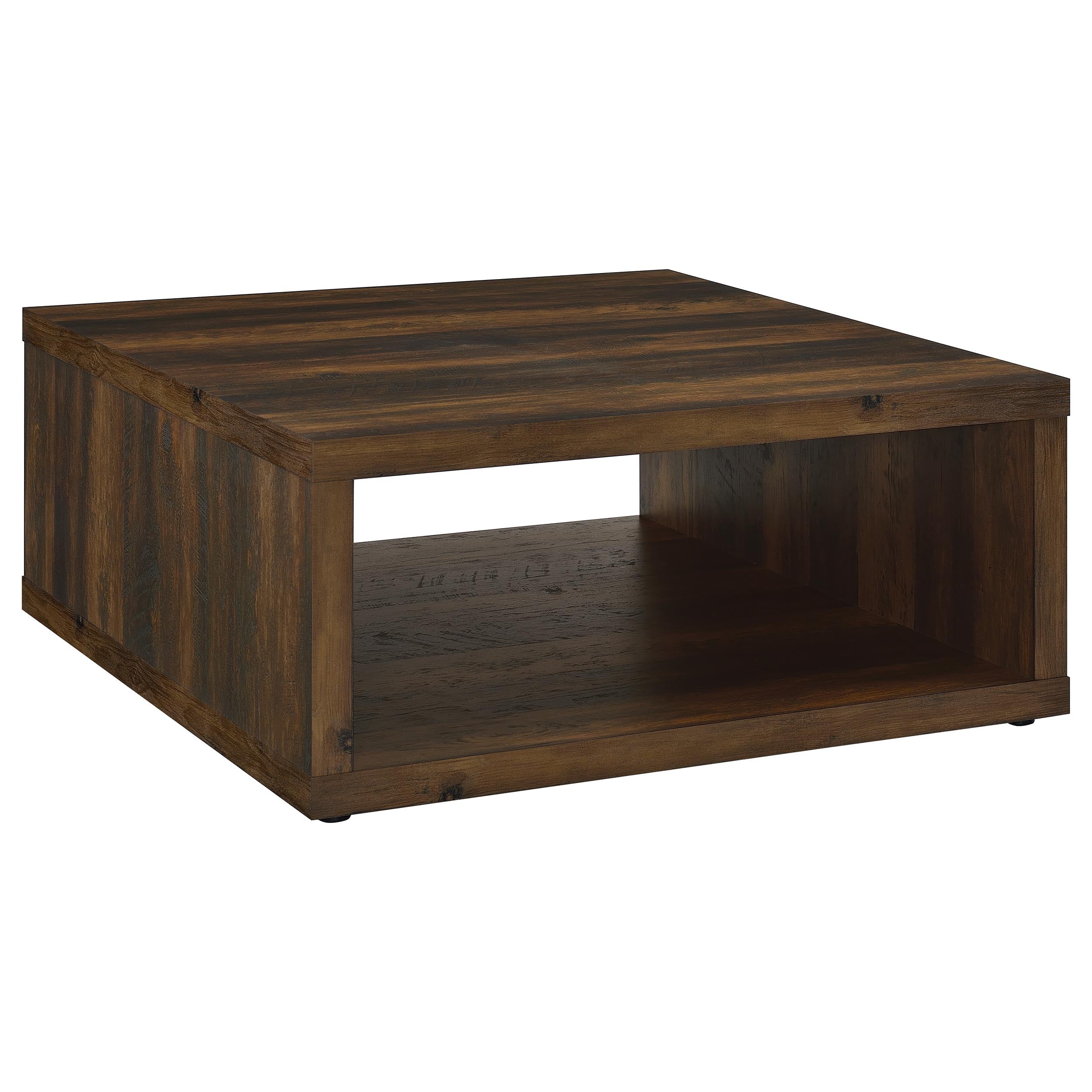 Frisco Square Engineered Wood Coffee Table Dark Pine - MyWaynesHome #