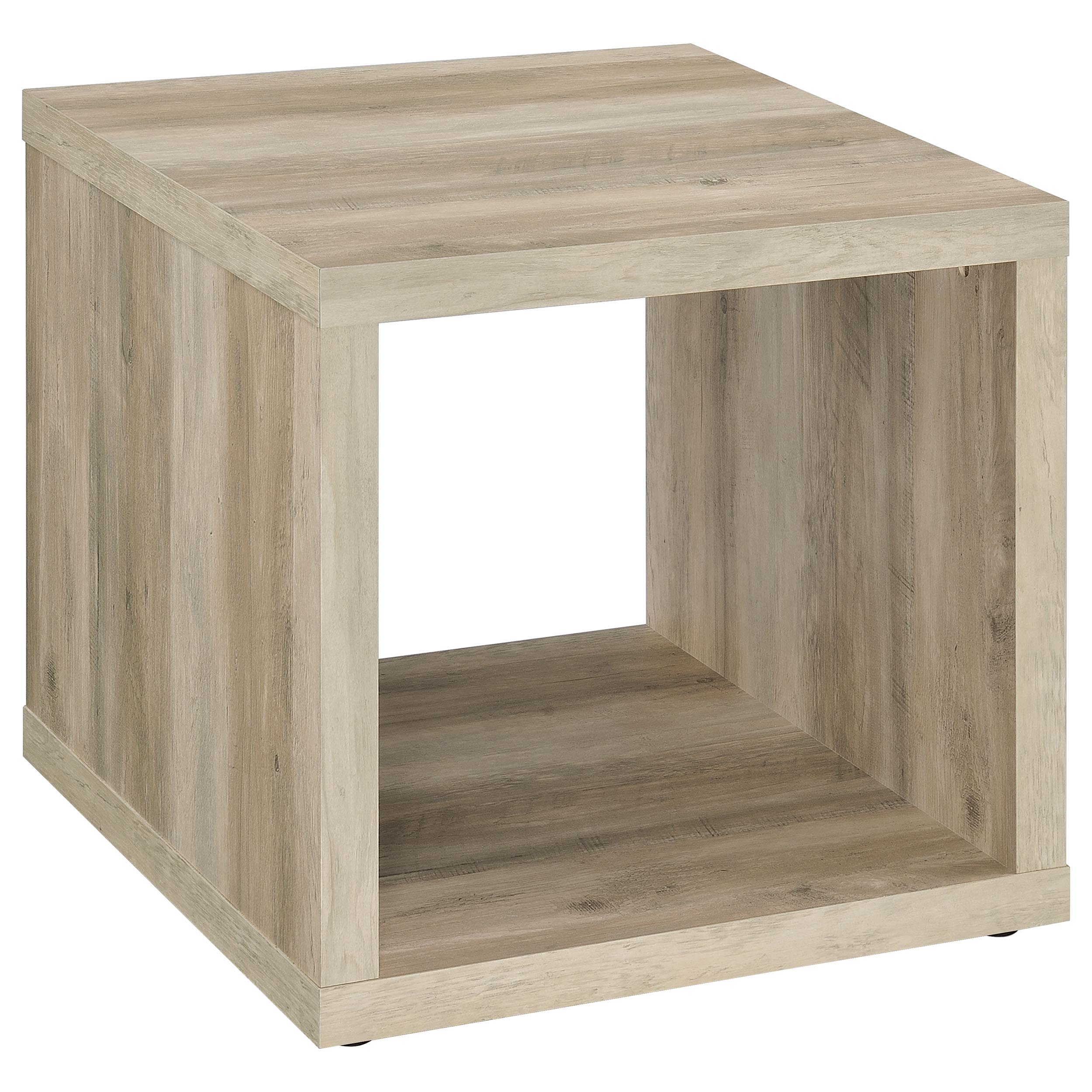 Frisco Square Engineered Wood Side End Table Distressed Pine - MyWaynesHome #