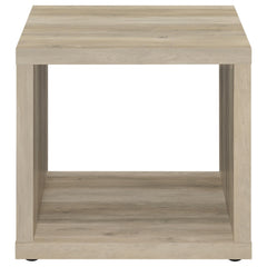 Frisco Square Engineered Wood Side End Table Distressed Pine - MyWaynesHome #