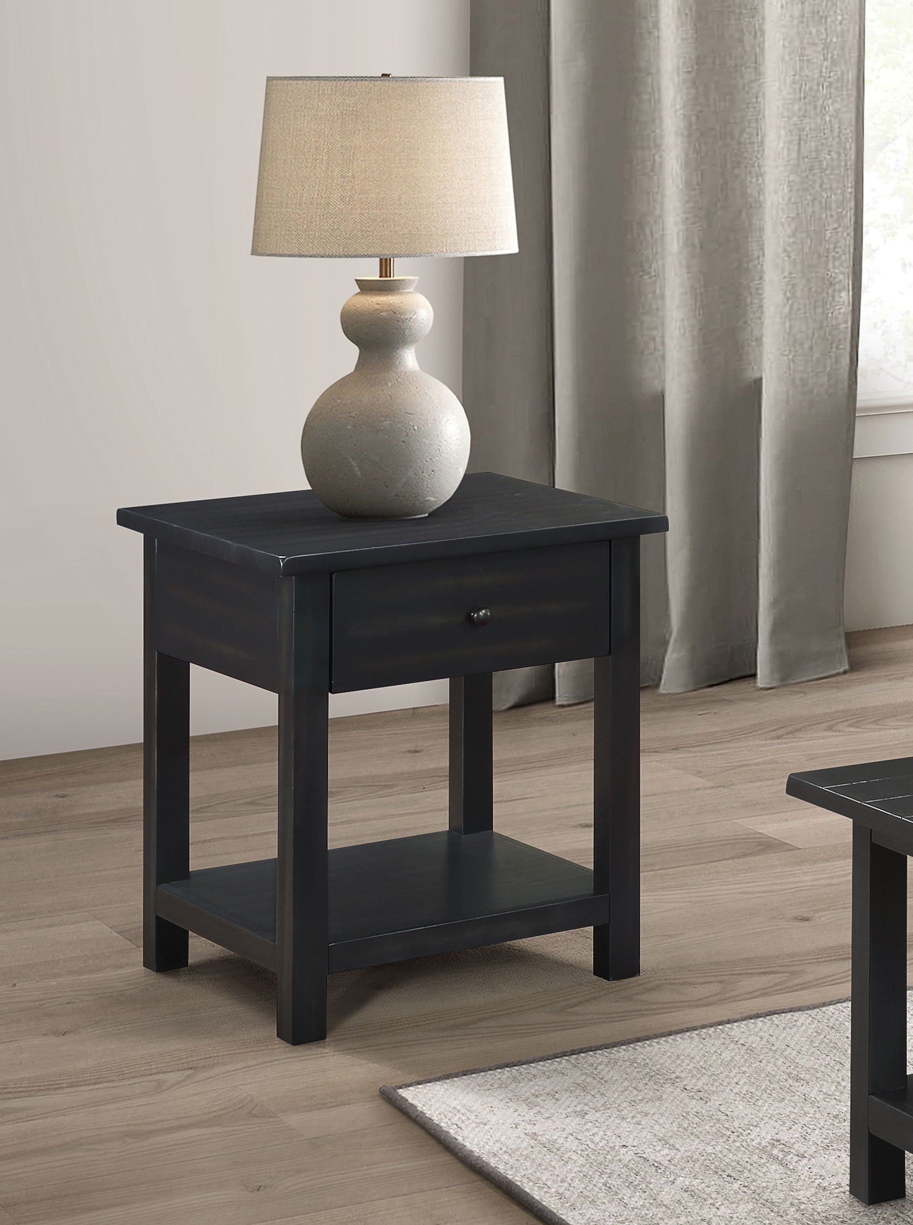 Payne 1-drawer Wood End Table With Shelf Java - MyWaynesHome #