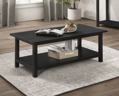 Payne Wood Coffee Table With Shelf Java - MyWaynesHome #