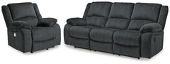 Draycoll Reclining Sofa and Power Recliner