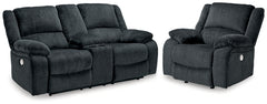 Draycoll Power Reclining Loveseat and Power Recliner