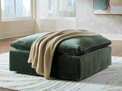 Carriage View Oversized Accent Ottoman