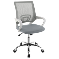 Felton Upholstered Adjustable Home Office Desk Chair Grey - MyWaynesHome #