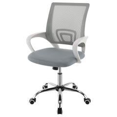 Felton Upholstered Adjustable Home Office Desk Chair Grey - MyWaynesHome #