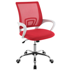 Felton Upholstered Adjustable Home Office Desk Chair Red - MyWaynesHome #