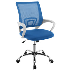 Felton Upholstered Adjustable Home Office Desk Chair Blue - MyWaynesHome #