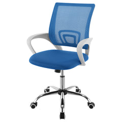 Felton Upholstered Adjustable Home Office Desk Chair Blue - MyWaynesHome #