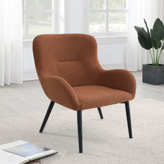 Calvin Upholstered Modern Arm Accent Chair Rust - MyWaynesHome #