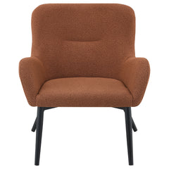 Calvin Upholstered Modern Arm Accent Chair Rust - MyWaynesHome #
