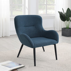 Calvin Upholstered Modern Arm Accent Chair Aegean Blue - MyWaynesHome #