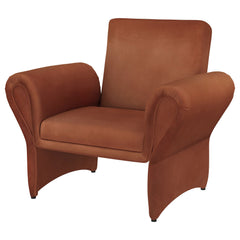Liana Upholstered Roll Arm Accent Armchair Rust Orange - MyWaynesHome #