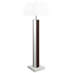 Elena 67-inch Square Tapered Mirrored Floor Lamp Brown - MyWaynesHome #