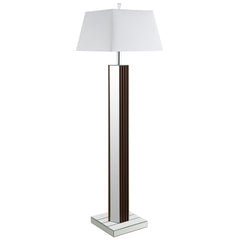 Elena 67-inch Square Tapered Mirrored Floor Lamp Brown - MyWaynesHome #