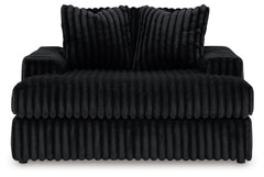 Midnight-Madness 4-Piece Sectional and Oversized Chaise