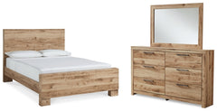 Hyanna Queen Panel Bed, Dresser and Mirror