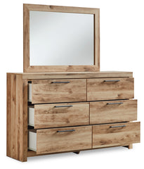 Hyanna Full Panel Bed, Dresser and Mirror