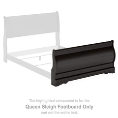 Huey Vineyard Queen Sleigh Footboard