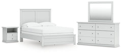 Bostwick Shoals Full Panel Bed, Dresser, Mirror and Nightstand