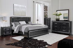 Kaydell LED Panel Bedroom Set - Black - MyWaynesHome #