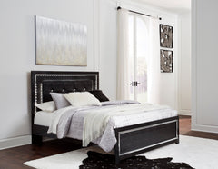 Kaydell LED Panel Bedroom Set - Black - MyWaynesHome #
