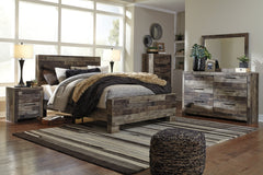 Derekson Multi Gray Panel Bedroom Set - MyWaynesHome #