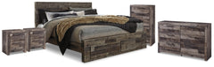 Derekson King Storage Bed, Dresser, Chest and 2 Nightstands