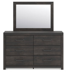 Hollivern Twin Panel Bed, Dresser and Mirror