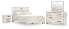 Lawroy Queen Panel Bed, Dresser, Mirror and Nightstand