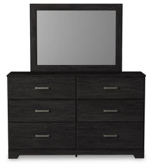 Belachime King Panel Bed, Dresser, Mirror, and Nightstand