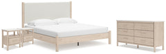 Cadmori King Panel Bed, Dresser and 2 Nightstands