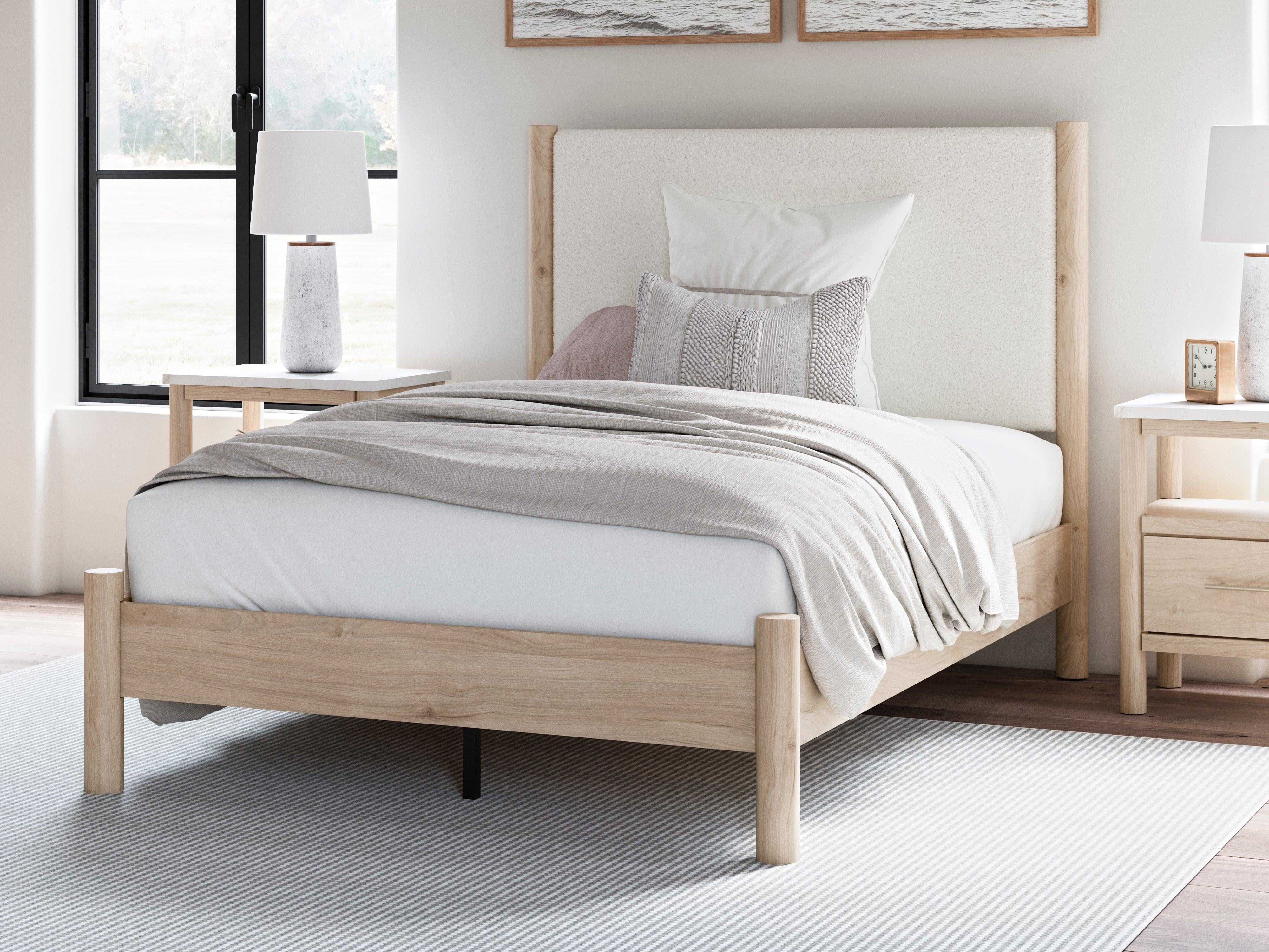 Cadmori Full Upholstered Panel Bed - MyWaynesHome #