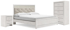 Altyra King Panel Bed, Chest and 2 Nightstands