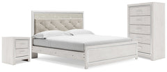 Altyra King Panel Bed, Chest and 2 Nightstands